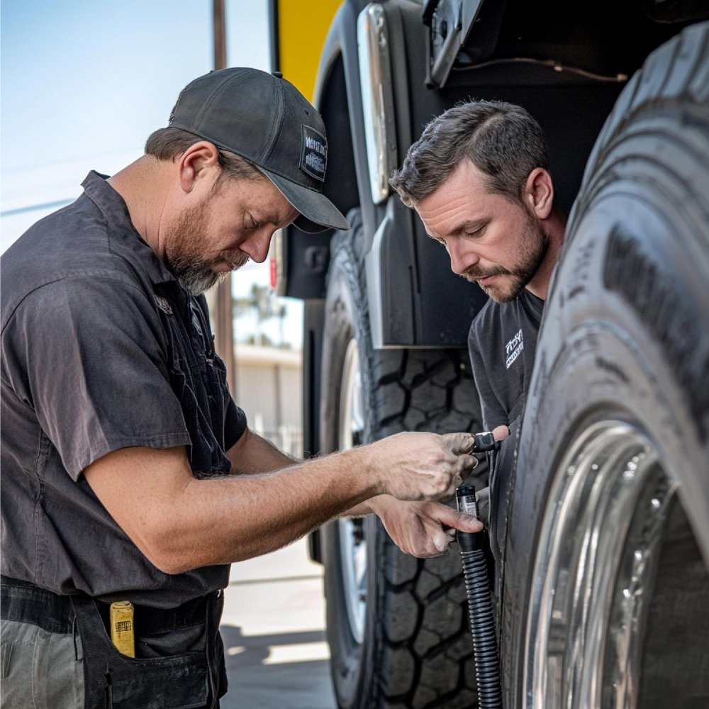 Identifier une panne pneumatique sur poids-lourd